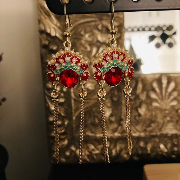 NWT Chinese style earrings - Picture 3 of 4